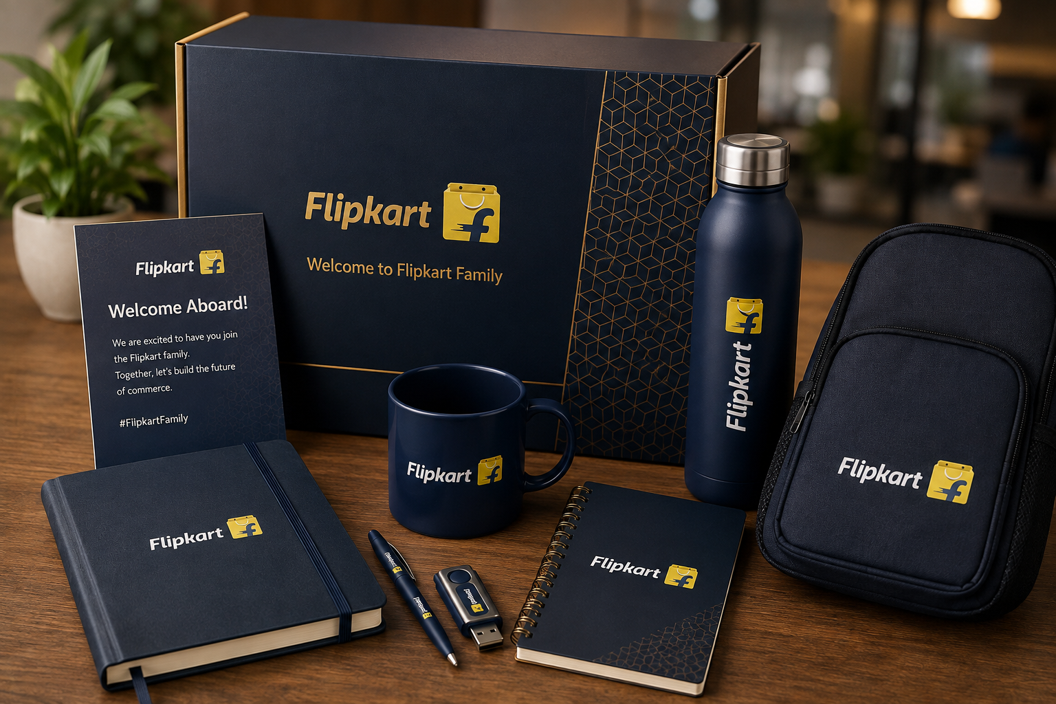 Customized employee welcome kits for corporate onboarding